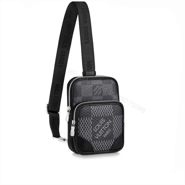 View 1 of LOUIS VUITTON AMAZONE SLINGBAG GRAY DAMIER GRAPHITE 3D COATED CANVAS N50012