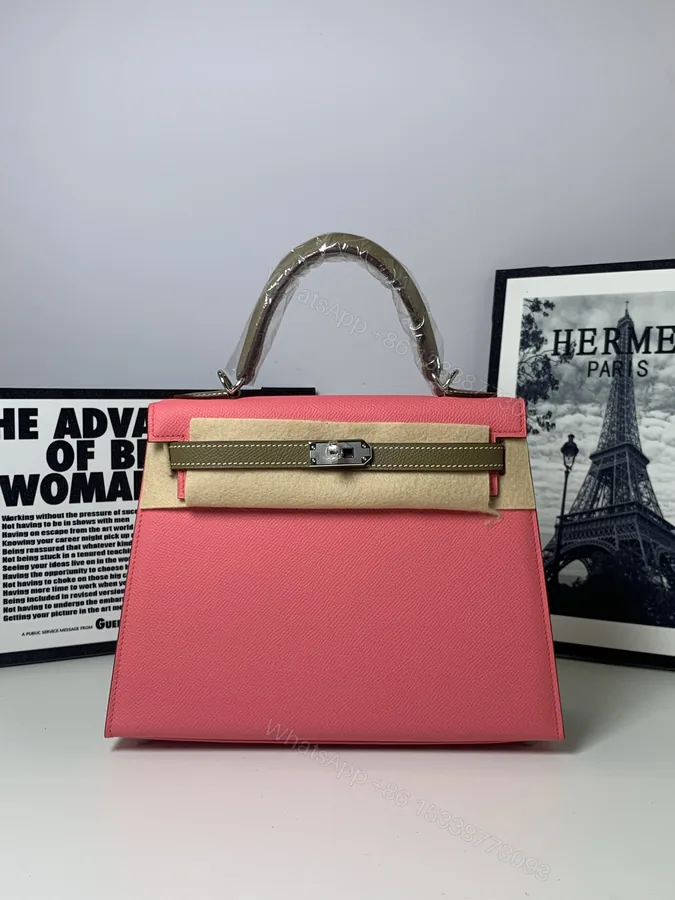 View 1 of Hermès A貨 Kelly 28 粉色手提包 甜美氣質精品女包 日常百搭款