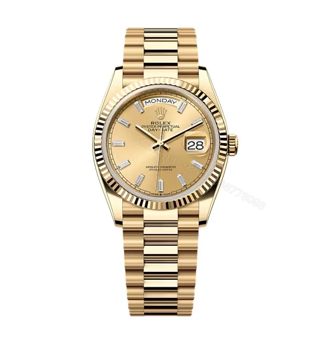 View 1 of Superclone Rolex Day-Date Champagne Diamond Dial 128238-0132 36 mm