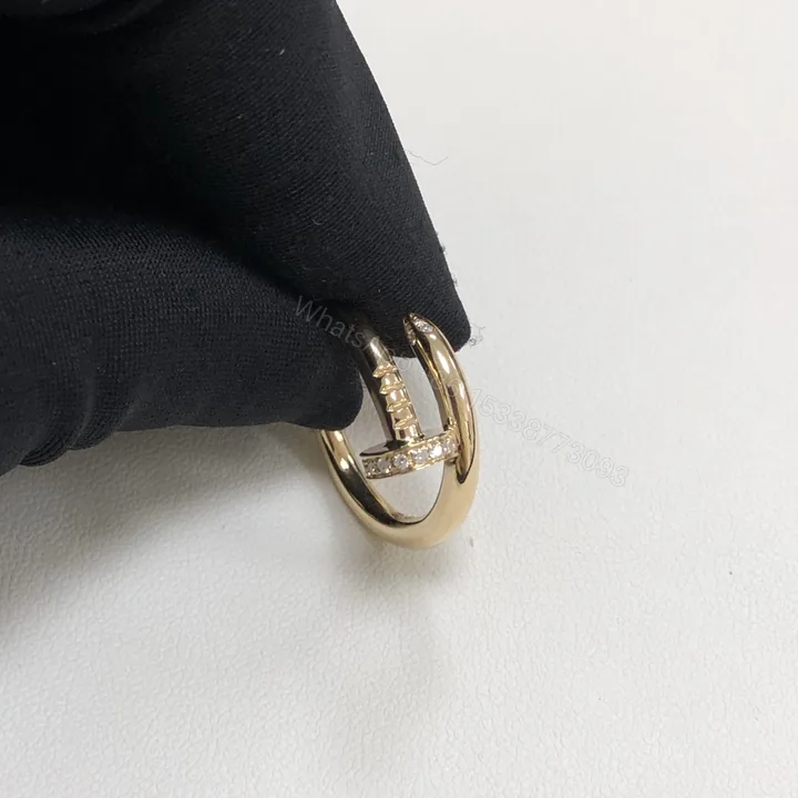 View 1 of Cartier Juste Un Clou Ring Tips Dimaonds Large Yellow Gold B4216900