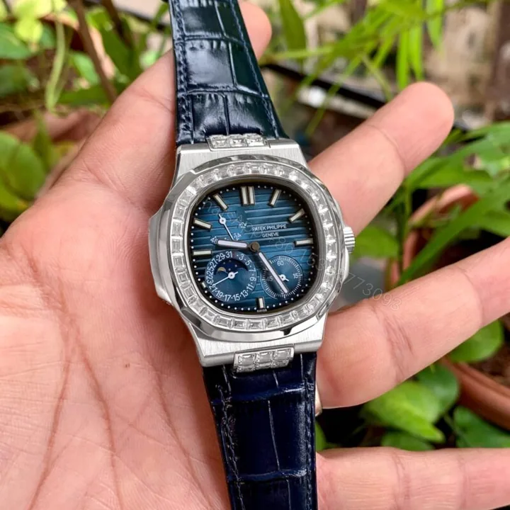 View 1 of Patek Philippe Nautilus 5724G Blue Dial Chronograph 40mm