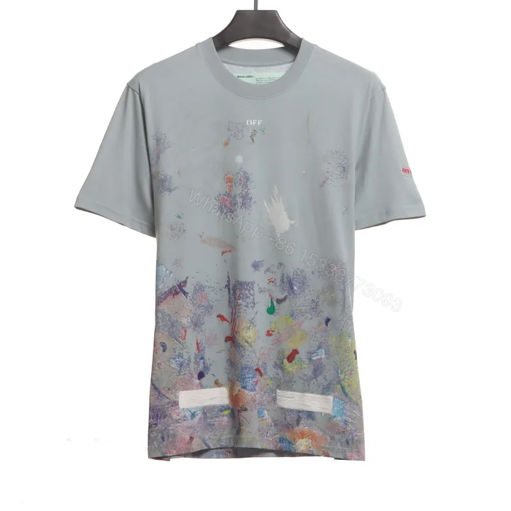 View 1 of Off-White Fireworks T-Shirt Grey