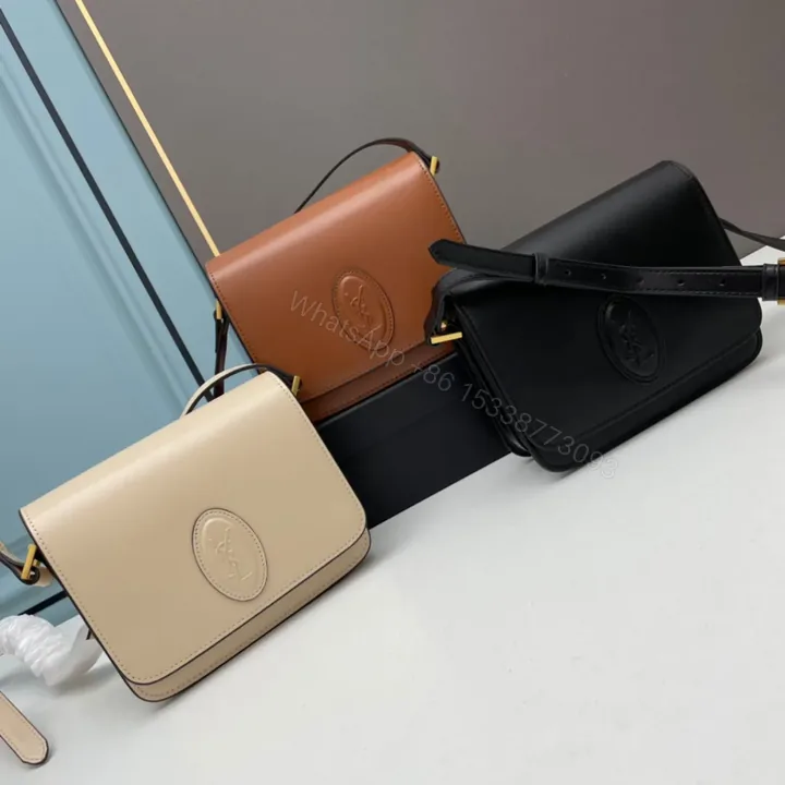 View 1 of Saint Laurent Le 61 Saddle Shoulder Bag in Calfskin