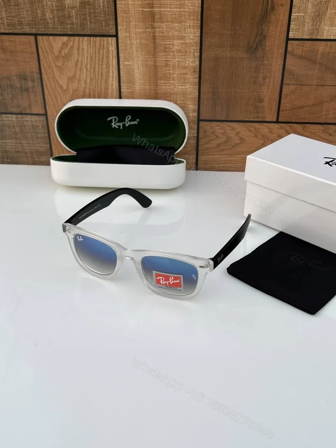 View 1 of First Copy Rayban 2140 White Blue Shadedd