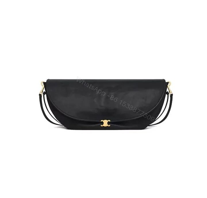 View 1 of CELINE HALFMOON SOFT TRIOMPHE BAG IN SUPPLE SHINY LAMBSKIN(HIGH-END GRADE)
