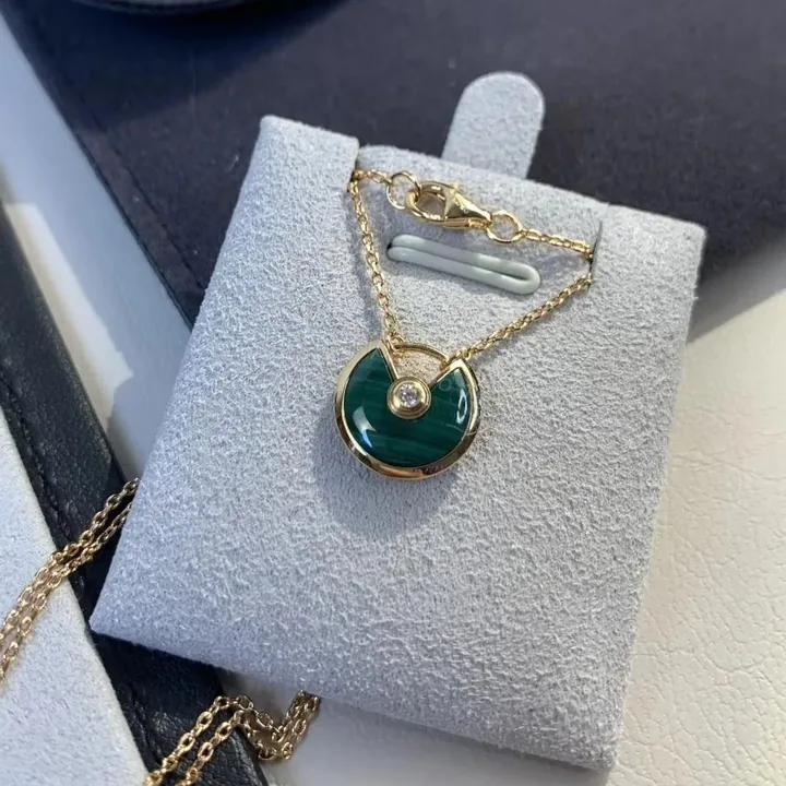 View 1 of Cartier Amulette Necklace, Malachite