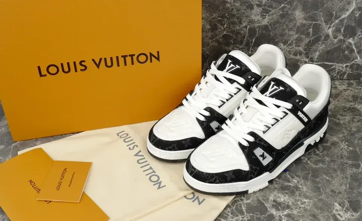 View 1 of Modern Contrast-Block Luxury Sneakers: Bold Comfort