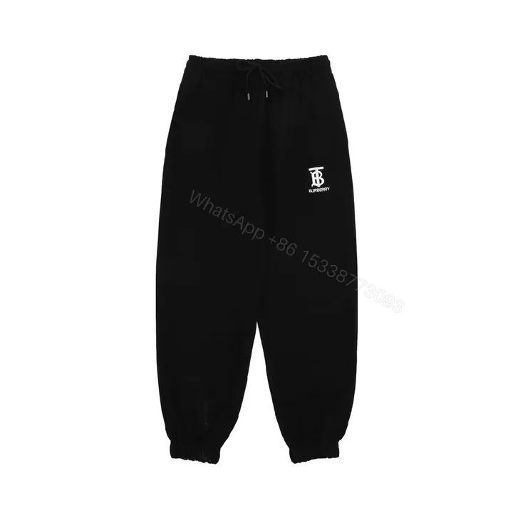 View 1 of Minimalist Black Sweatpants – Premium Comfort, Signature Logo Joggers