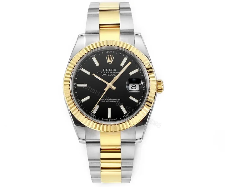 View 1 of JB Factory Clean Factory DDF Classic Black Two-Tone Watch