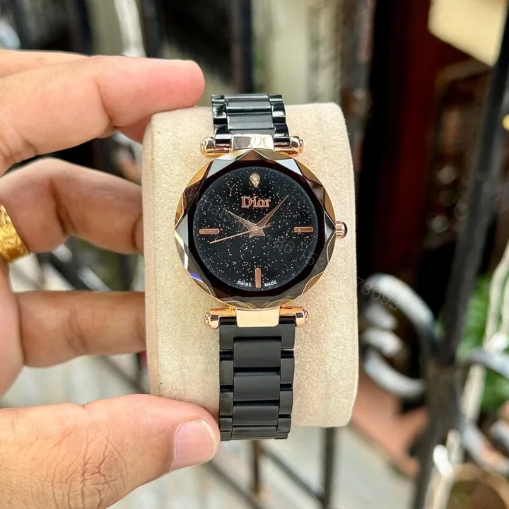 View 1 of Dior Starlight 33MM Black Galaxy Dial Rose Gold Quartz