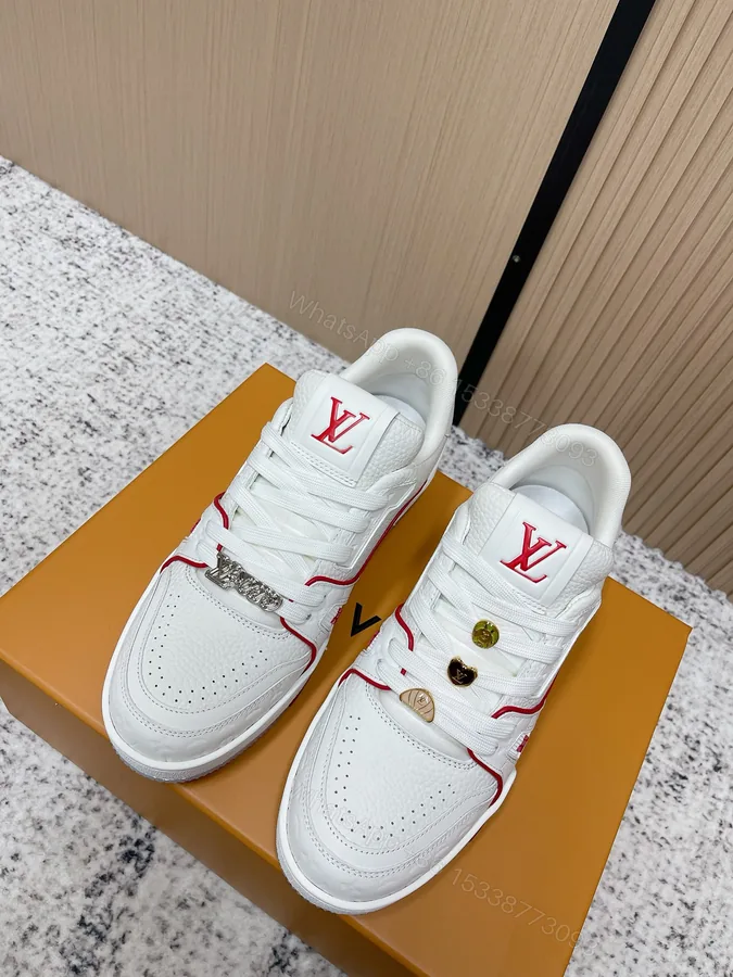 View 1 of LV原單 Trainer休閒鞋 白紅拼色厚底運動鞋