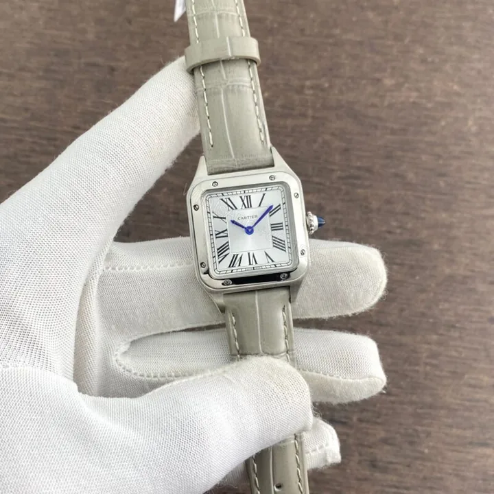 View 1 of Cartier Santos Dumont Laquer White Dial Automatic 43.5mm