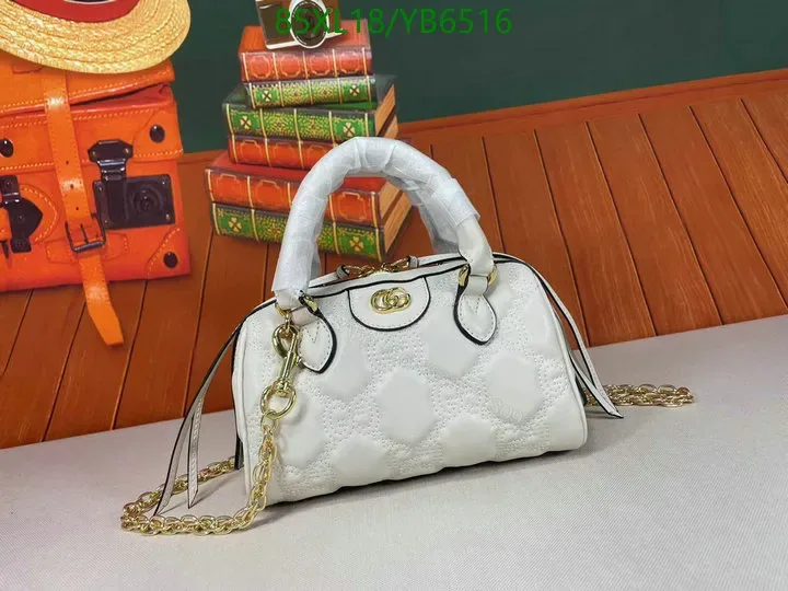 View 1 of Gucci Mini White GG Quilted Knockoff Bag TLB604