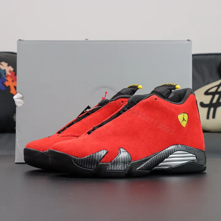 View 1 of Air Jordan 14 Retro Ferrari Reps