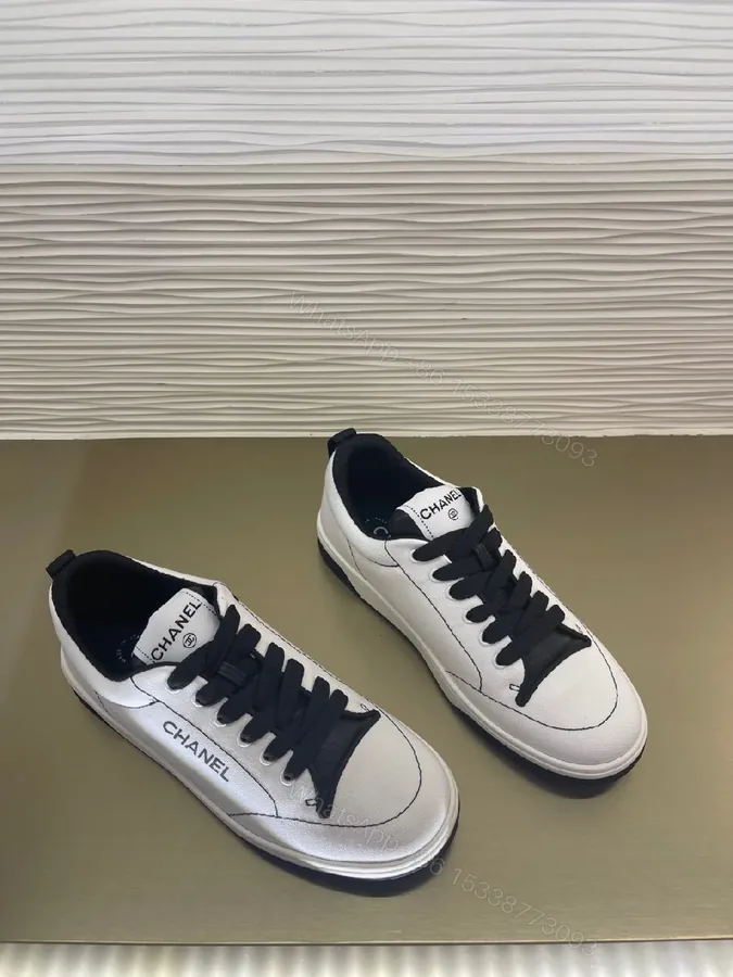 View 1 of Silver Leather Sneakers with Contrast Stitching, Modern Luxury, Everyday Comfort
