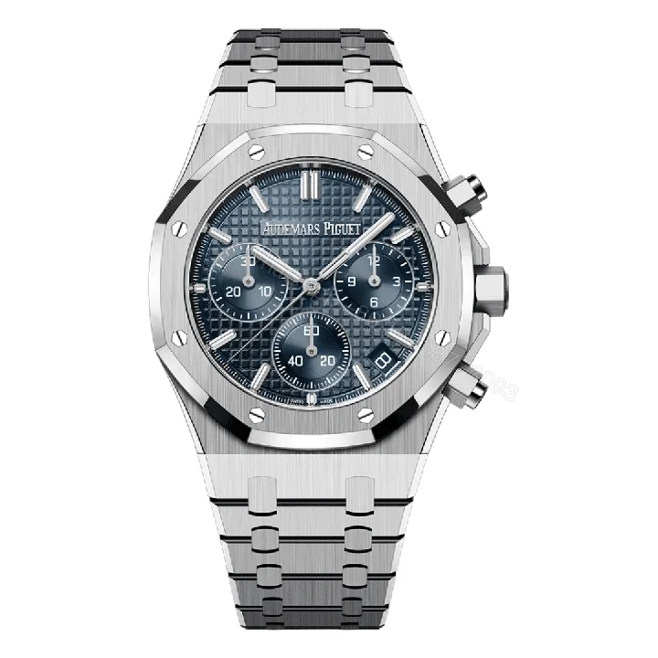 View 1 of Audemars Piguet Royal Chronograph Blue Dial Replica