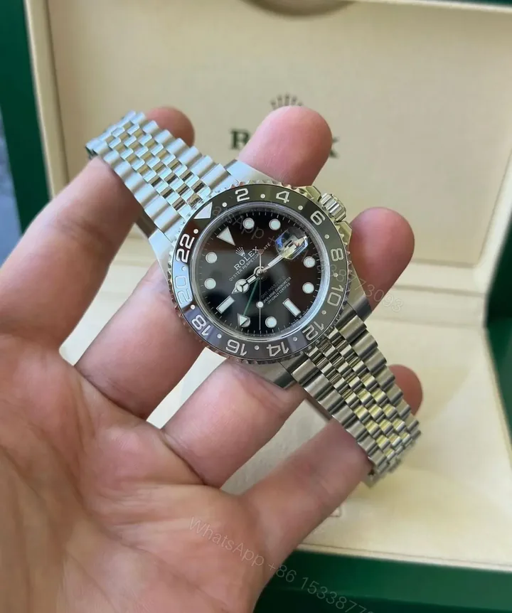 View 1 of Rolex GMT II Silver For Men 7AA