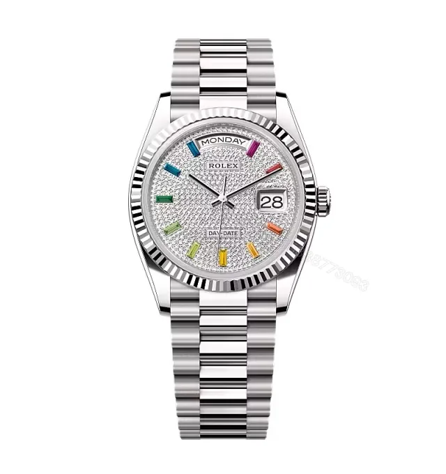 View 1 of Superclone Rolex Day-Date Diamond-Paved Dial 128239-0019 36 mm