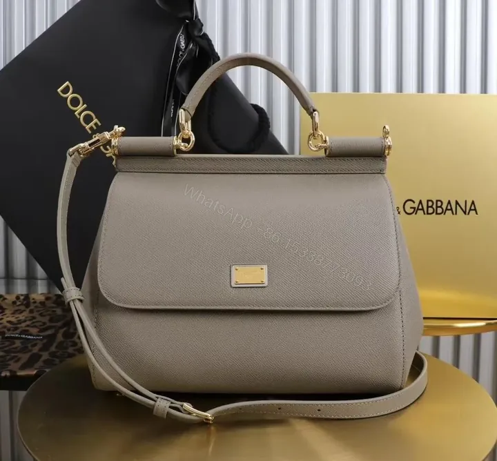 View 1 of Dolce & Gabbana Small Sicily handbag in dauphine calfskin