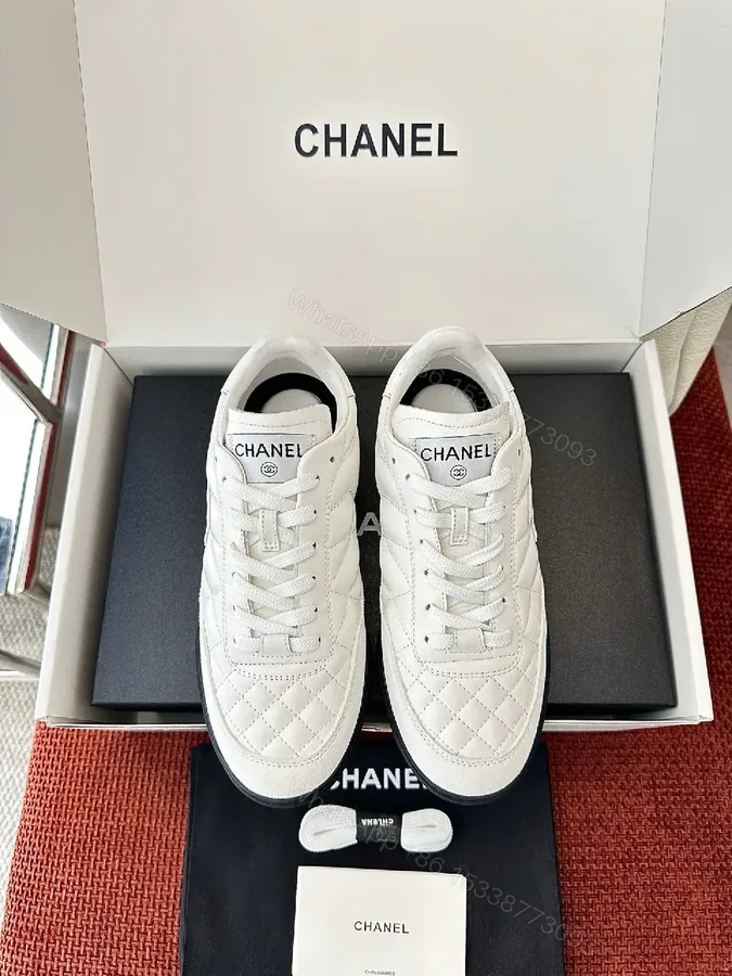 View 1 of Quilted White Luxury Sneaker: All-Day Comfort, Couture-Inspired