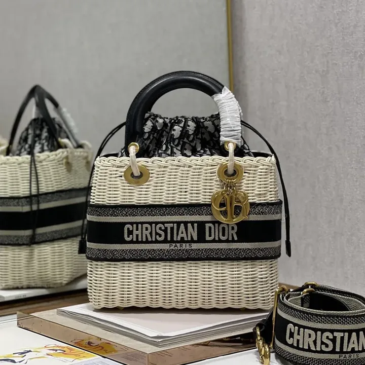 View 1 of Lady DIOR Wicker Bag