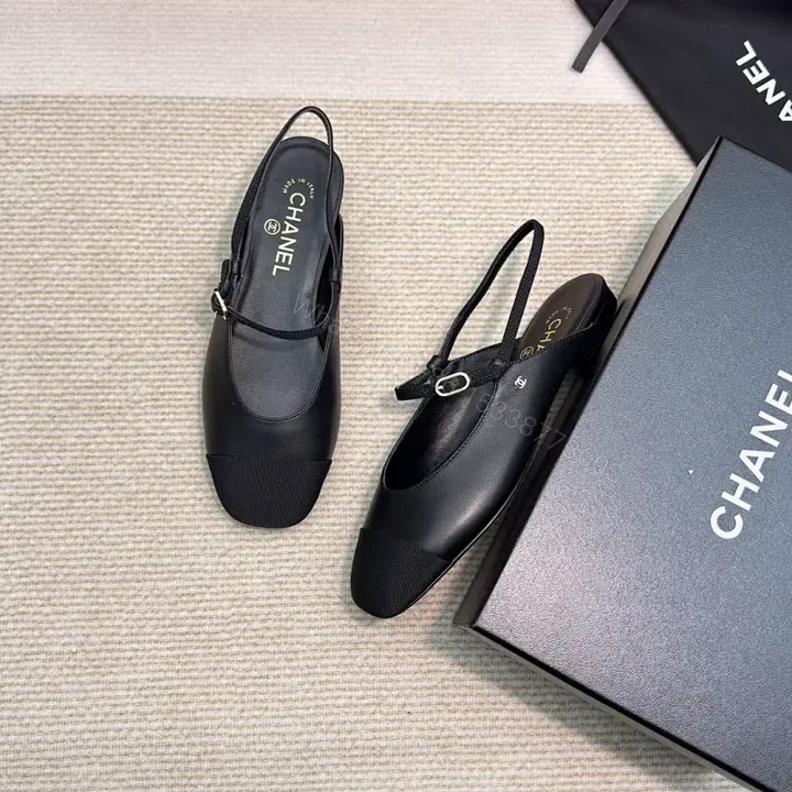 View 1 of Sleek Textured Slingback Pumps - All-Day Comfort, Black Leather