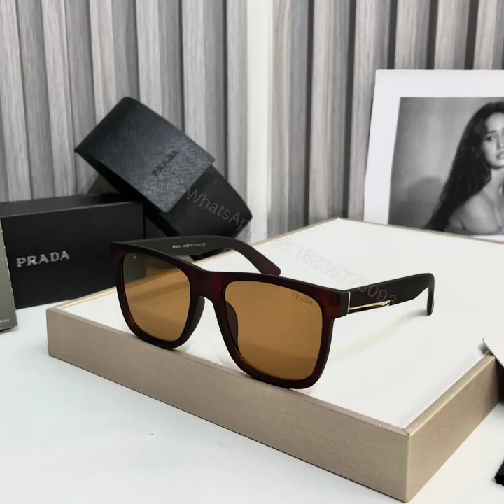 View 1 of Prada Square Havana Sunglasses Black-Brown UV Protection