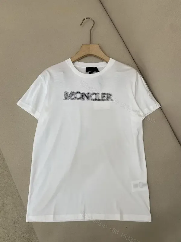 View 1 of Minimalist White Cotton Tee — Premium Logo Crewneck, Streetwear Style