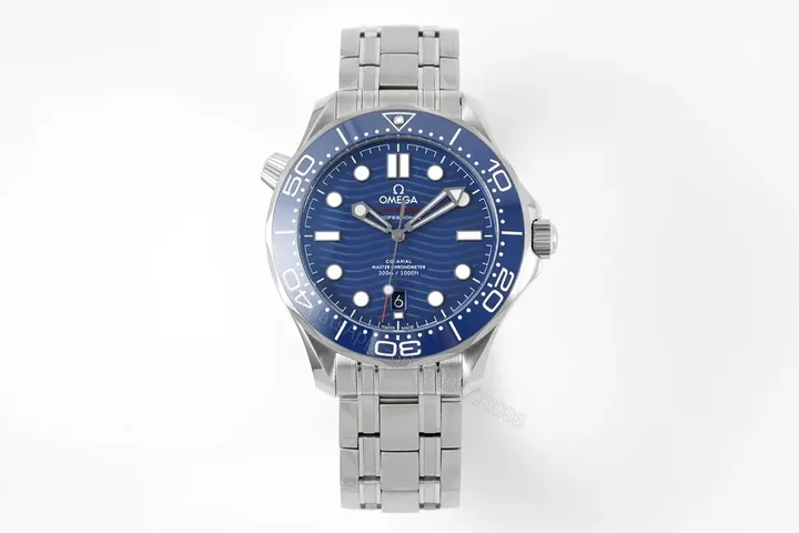 View 1 of Omega Seamaster 300M Blue Dial Ceramic Bezel Stainless Steel Watch 42MM