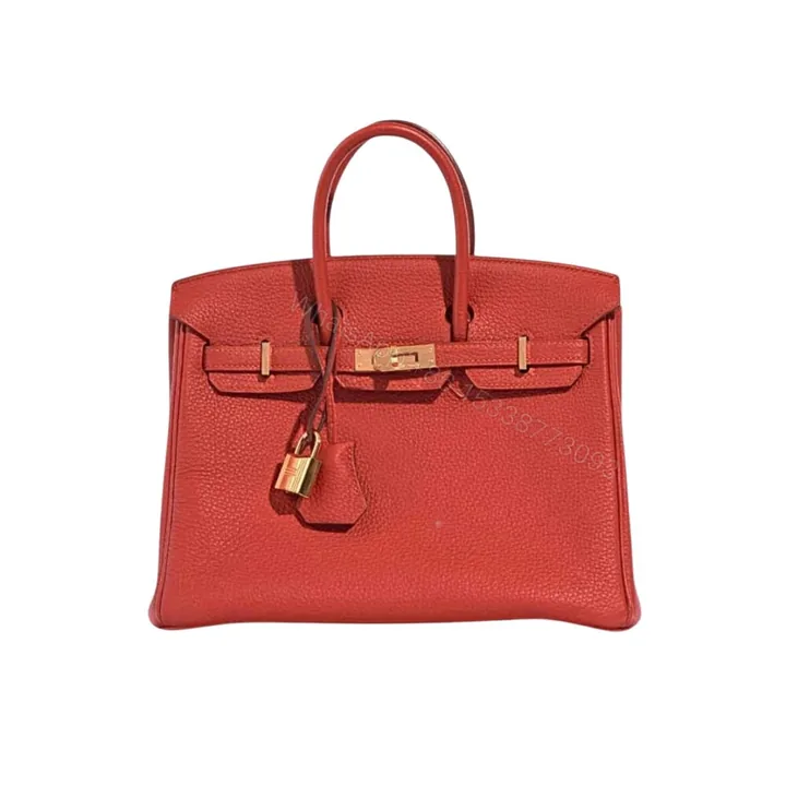 View 1 of Hermes Birkin 25 Bag Togo Rouge Vermillon 25Cm