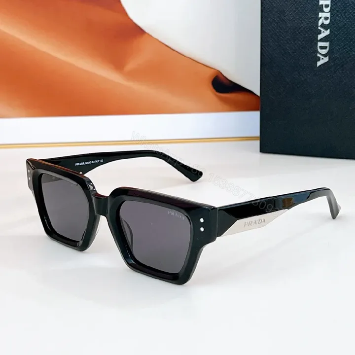 View 1 of Bold Square Sunglasses in Black Acetate with Polarized Lenses