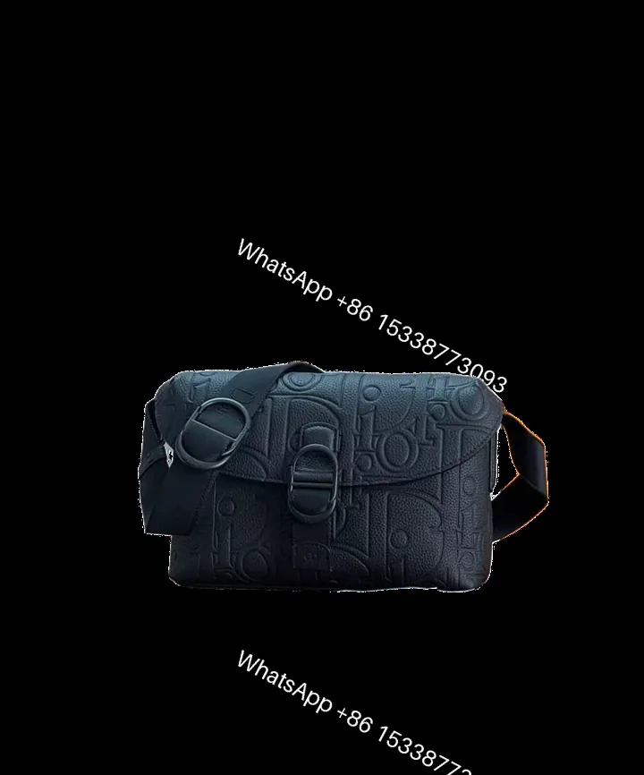 View 1 of Dior Lookalike Jett Zipped Messenger Bag In Black