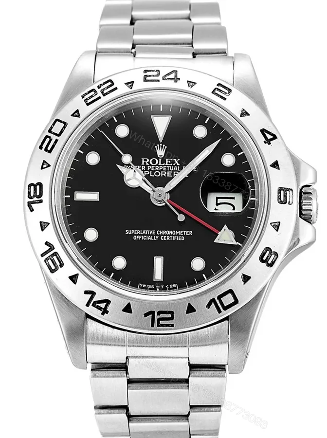 View 1 of Replica Rolex Explorer Black Dial 16550
