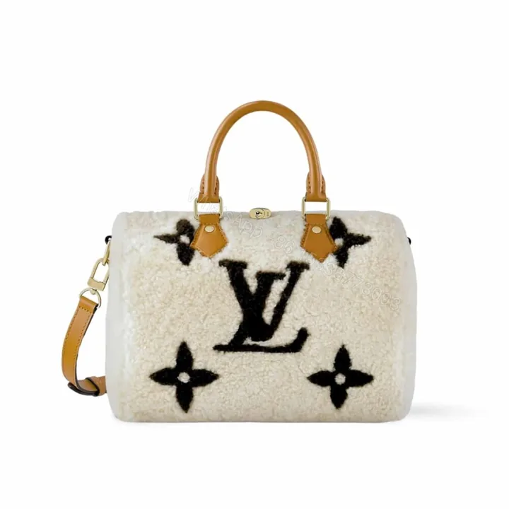 View 1 of Louis Vuitton LV Ski Speedy Bandoulière 25 White 25Cm M23468
