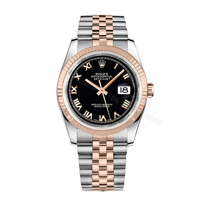 View 1 of Rolex Datejust Black Roman Replica