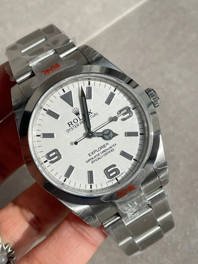 View 1 of JDF Factory 1:1 Rolex Explorer 124270 36mm 904L Steel Best Edition White Dial VR3230