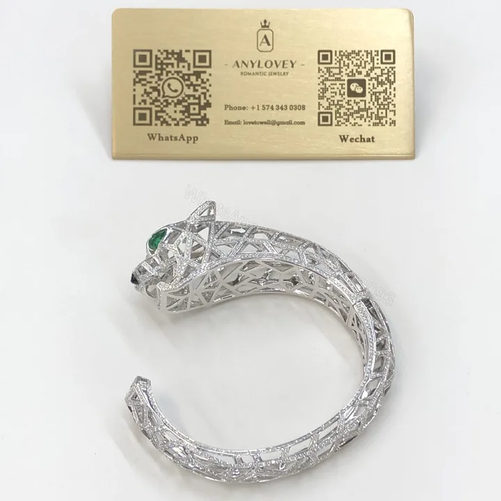 View 1 of Cartier Panthere De Cartier Bracelet Diamonds And Emerald Onyx