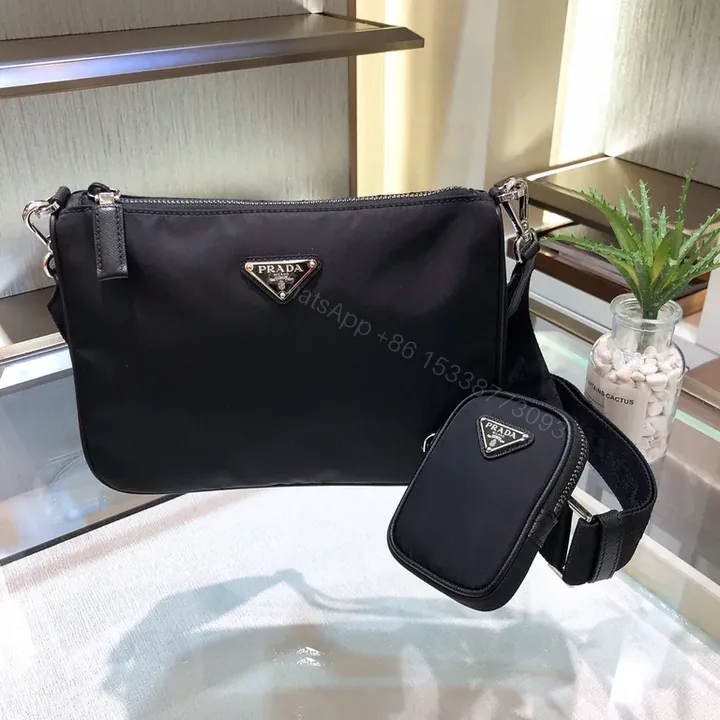 View 1 of Streamlined Prada Nylon Crossbody: 2-in-1 Belt Bag