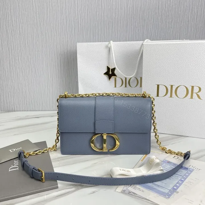 View 1 of Blue Calfskin Dior Bag: Sophisticated Everyday Luxury Prioretta