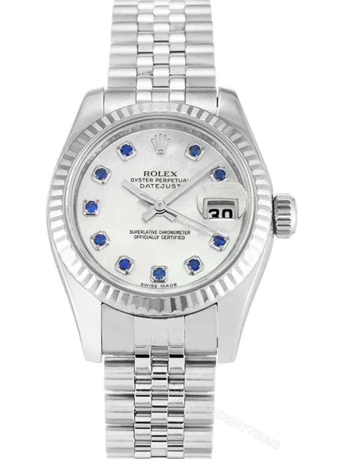 View 1 of Replica Rolex Lady-Datejust Mother Of Pearl – White Dial 179174 26 mm