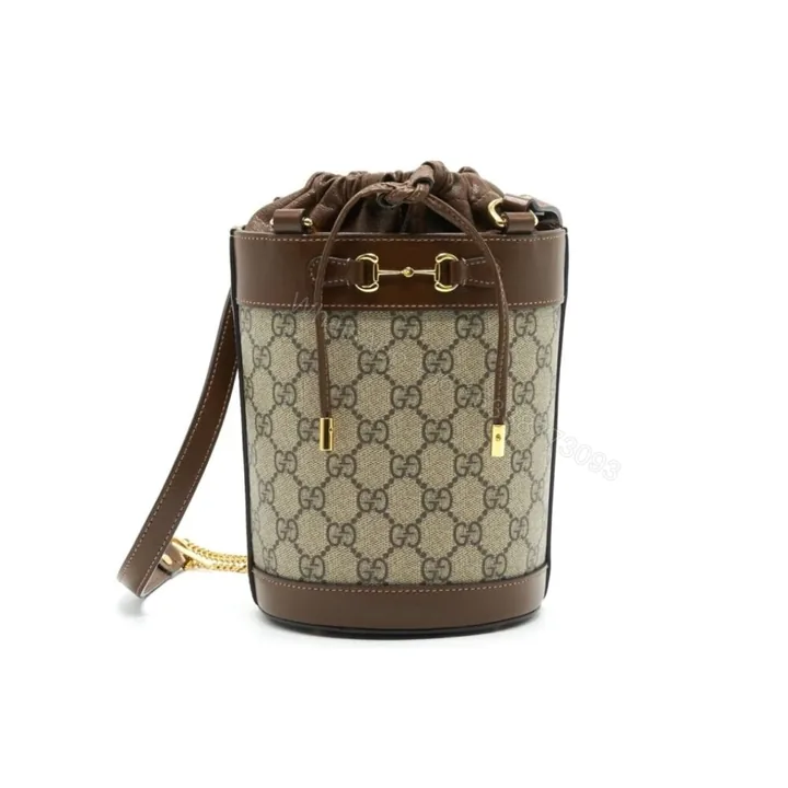 View 1 of Gucci Housebit 1955 Small Bucket Bag Brown 18Cm
