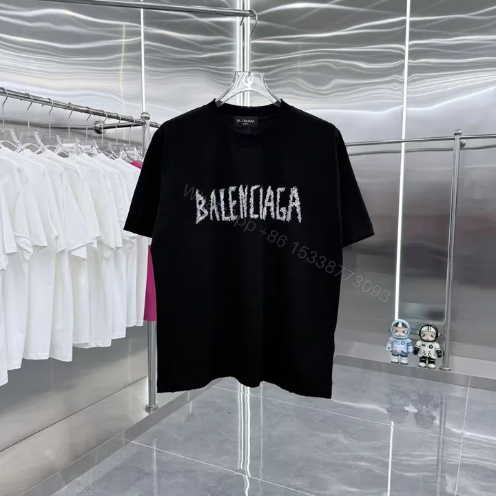 View 1 of Balenciaga 原單 男款 字母Logo短袖T恤 潮流街頭版型