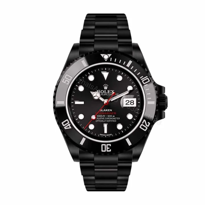 View 1 of Rolex Submariner 116610LN Super Clone : Blaken Blackout Custom 40mm