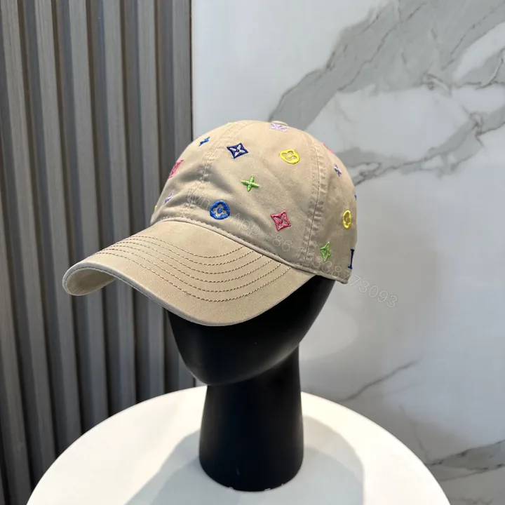 View 1 of LV A貨卡其繡花棒球帽 清新撞色潮流風格款