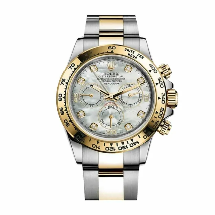 View 1 of Rolex Cosmograph Daytona 116500LN Super Clone: 40mm Steel Mother of Pearl Dial