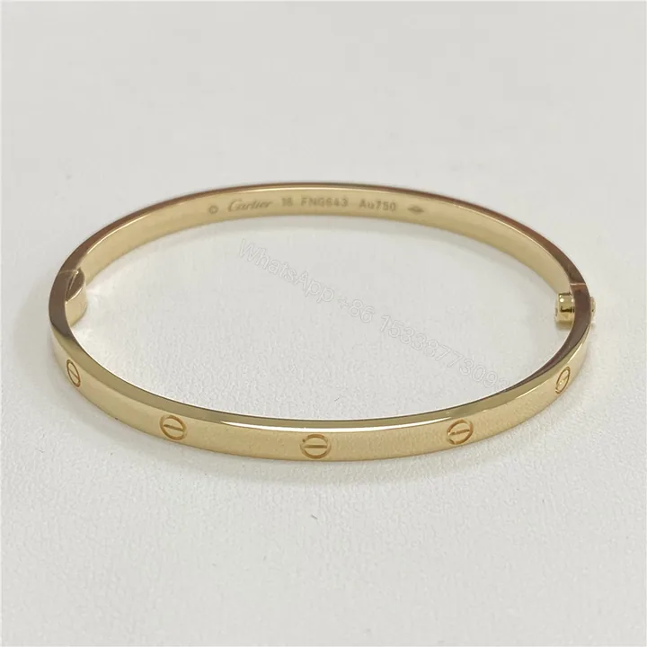 View 1 of Inspired Cartier Love Bracelet Small Model Yellow Gold B6047517