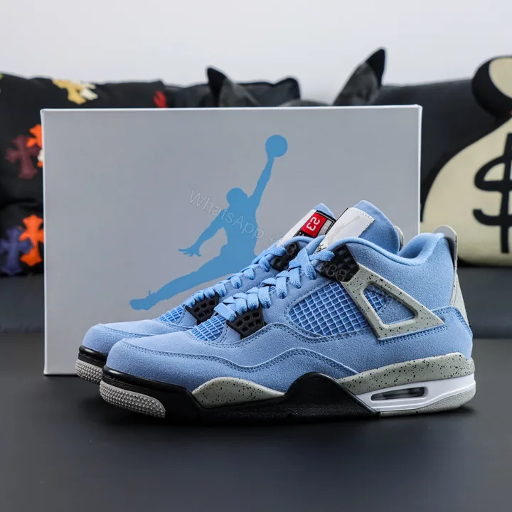 View 1 of Air Jordan 4 Retro University Blue Reps