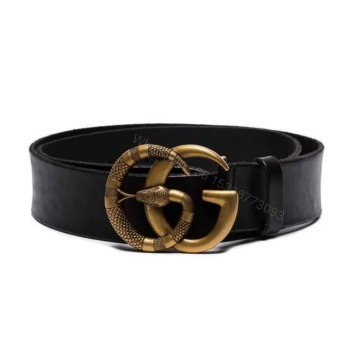 View 1 of GUCCI DOUBLE G SNAKE BUCKLE BELT – B1