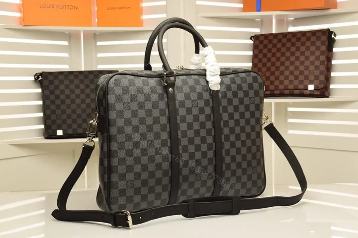 View 1 of LOUIS VUITTON Porte-documents Voyage PM Eclipse Monogram