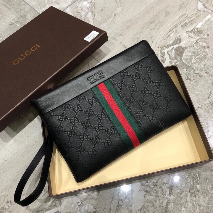 View 1 of GUCCI GG SUPREME WEB CLUTCH